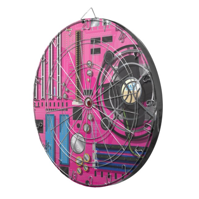 PC-Mainboard Dartscheibe (Vorderseite rechts)