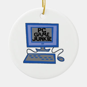 PC Spiel-Junkie Keramik Ornament