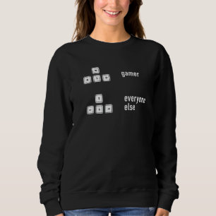 PC-Tastatur für Gamer Nerd und PC-Video G Sweatshirt