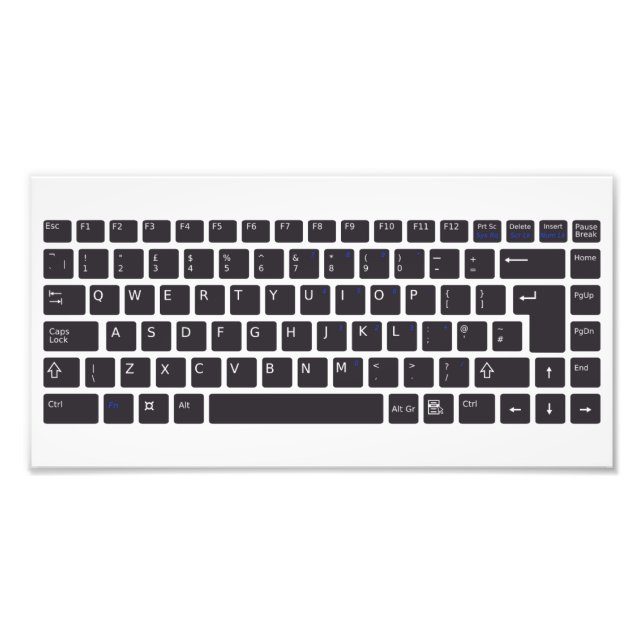 PC-Tastatur-Poster Fotodruck (Vorne)