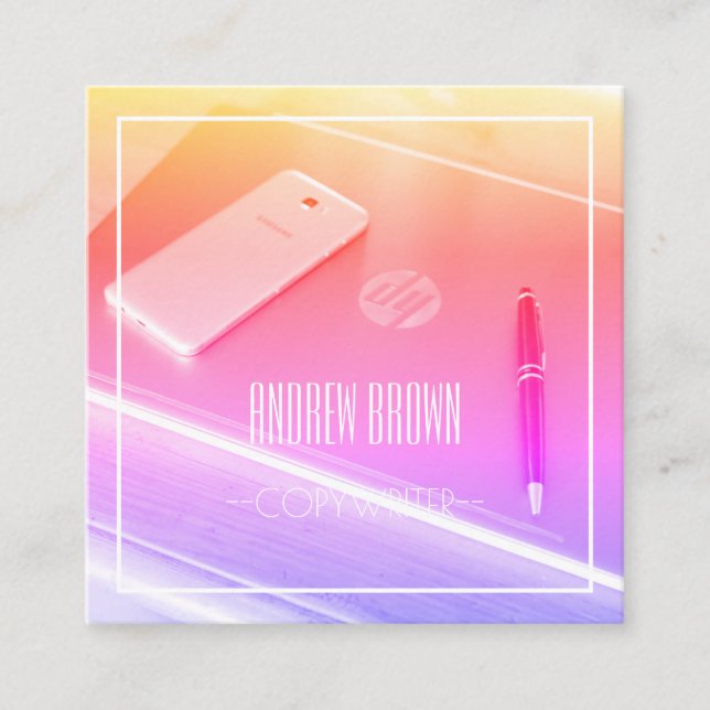 PC-Tastatur-Visitenkarte für Kopierer Quadratische Visitenkarte (Vorderseite)