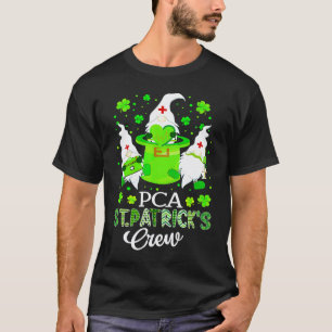 PCA Gnome Krankenpflege Crew Leprechaun St. Patric T-Shirt