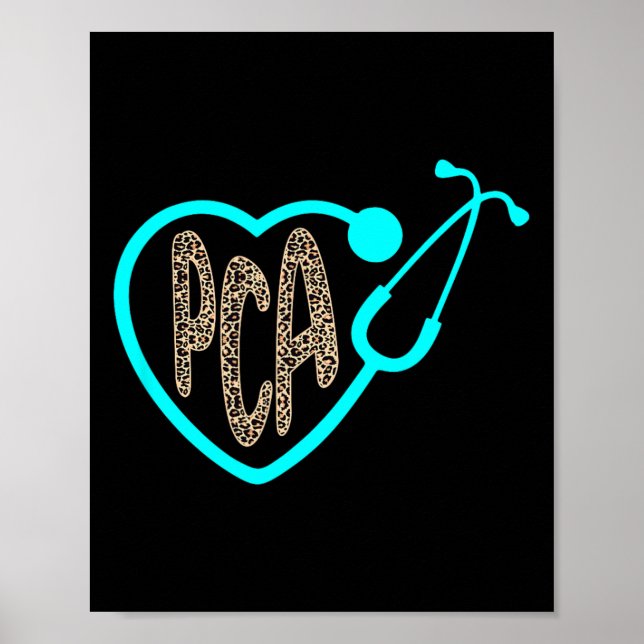 Pca Patientenversorgung Istant Heart Leopard Krank Poster (Vorne)