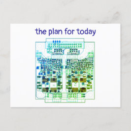 PCB Printed Circuit Board Platinen-Karte mit Plan Postkarte