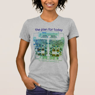 PCB Printed Circuit Board Platinen-Shirt mit Plan  T-Shirt