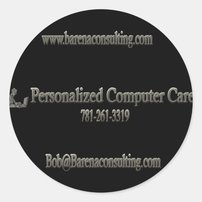 PCC-Aufkleber Runder Aufkleber (Vorderseite)