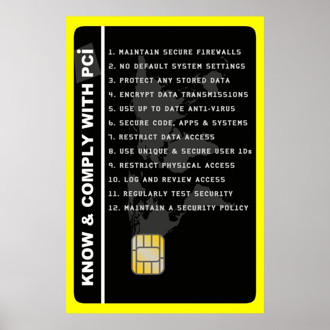 PCI Security Awareness Poster (Vorne)