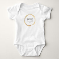 pcog Baby-Body WHISPY GOLD CIR Worte+Schrift
