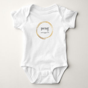 pcog Baby-Body WHISPY GOLD CIR Worte+Schrift Baby Strampler