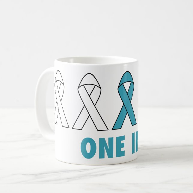 PCOS Awareness Association - 1in5 Kaffeetasse (Vorderseite Links)