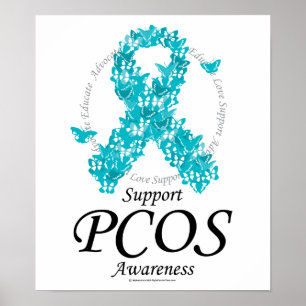 PCOS-Flachband von Schmetterlingen Poster