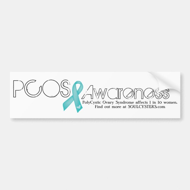 PCOS-Sensibilisierungskeule - Nutzen unseres IVF-F Autoaufkleber (Vorne)