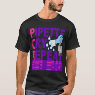 PCR-Pipette-Wiederholung für DNA-Labrador-Wissensc T-Shirt