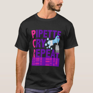 PCR-Pipette-Wiederholung für DNA-Labrador-Wissensc T-Shirt