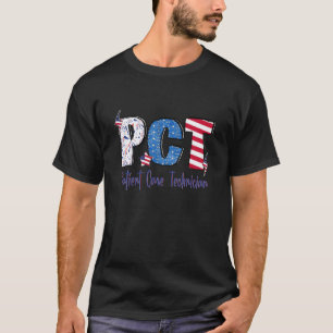 PCT Patriotische lustige Krankenschwester 4. Juli T-Shirt