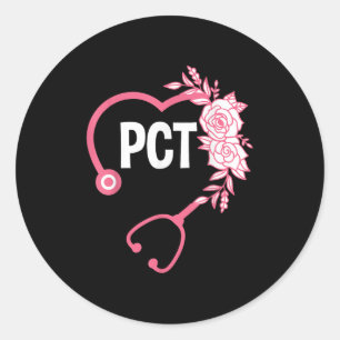 PCT Stethoskop Design Patient Care Technischer Arz Runder Aufkleber