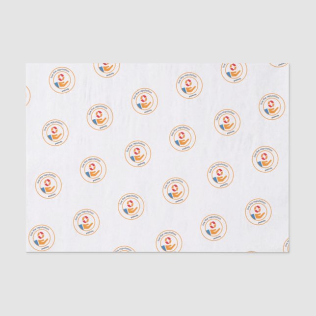 PCTY VALUES Gewebepapier "Live the Reputation" Seidenpapier (Vorderseite)