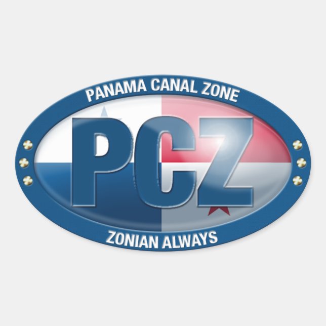 PCZ - Panamakanal-Zone: Zonian Always, Aufkleber (Vorderseite)