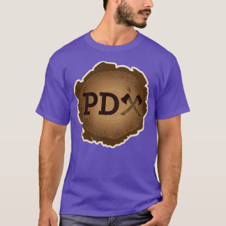 PD Ax auf Holzkörner T-Shirt