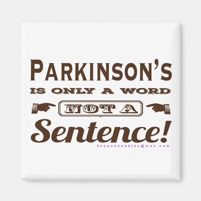 PD ist nur ein Word Brown Magnet (Vorne)