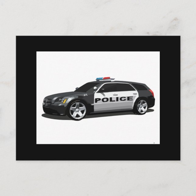 PD Police Law Enforcement Academy Grad Lights CUFF Postkarte (Vorderseite)