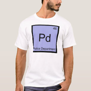 Pd - Polizeibehörde Chemie-Elementsymbol T T-Shirt