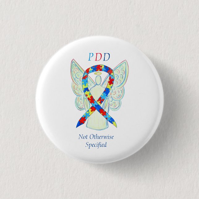 PDD-NOS (nicht anders angegeben) Angel Ribbon-Butt Button (Vorderseite)