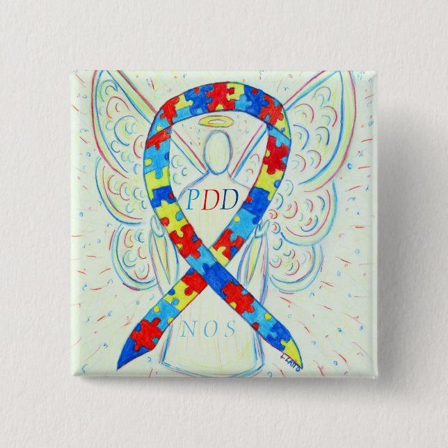 PDD-NOS (nicht anders angegeben) Angel Ribbon-Butt Button (Vorderseite)