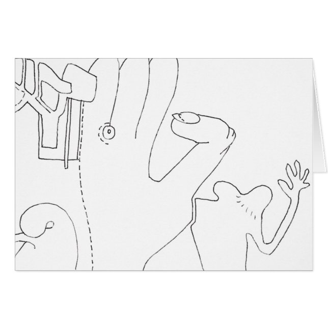 PDD Small Weak Drawings Hands Dreams Card (Vorderseite (Horizontal))