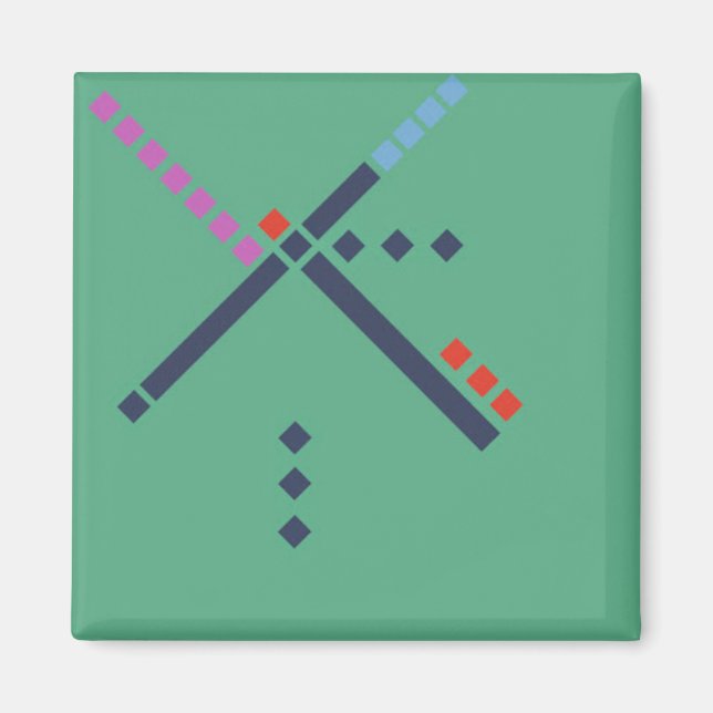 PDX Airport Carpet Magnet (Vorne)