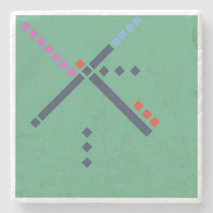 PDX Airport Carpet Steinuntersetzer