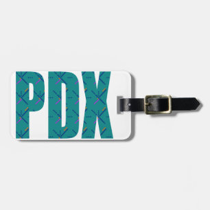 PDX beschriftet Portland-Flughafen-Teppich Gepäckanhänger