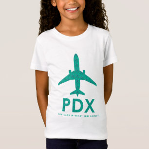 PDX Flughafen Carpet Flugzeug   PORTLAND T-Shirt
