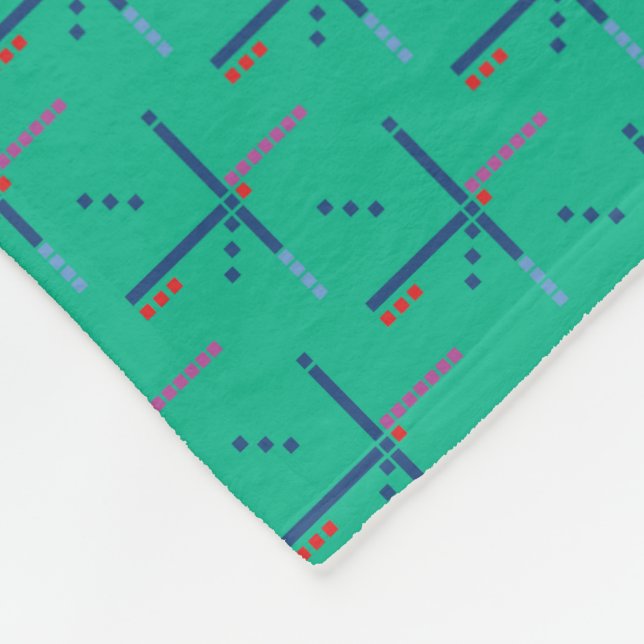 PDX Flughafen-Teppich-Muster Portland Oregon Fleecedecke (Ecke)