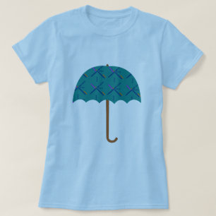 PDX Flughafen-Teppich-Regenschirm T-Shirt
