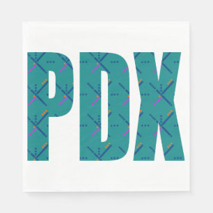 PDX Portland Airport Carpet Serviette
