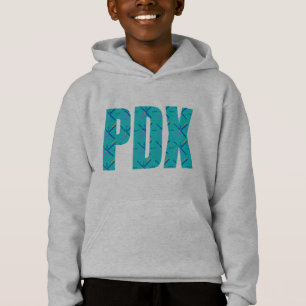 PDX Portland Airport Tepet Text Sweatshirt