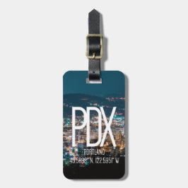 PDX Portland Flughafen-Code-Gepäckanhänger Gepäckanhänger