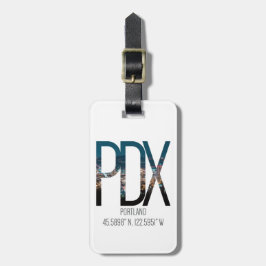 PDX Portland Flughafen-Code-Gepäckanhänger Gepäckanhänger