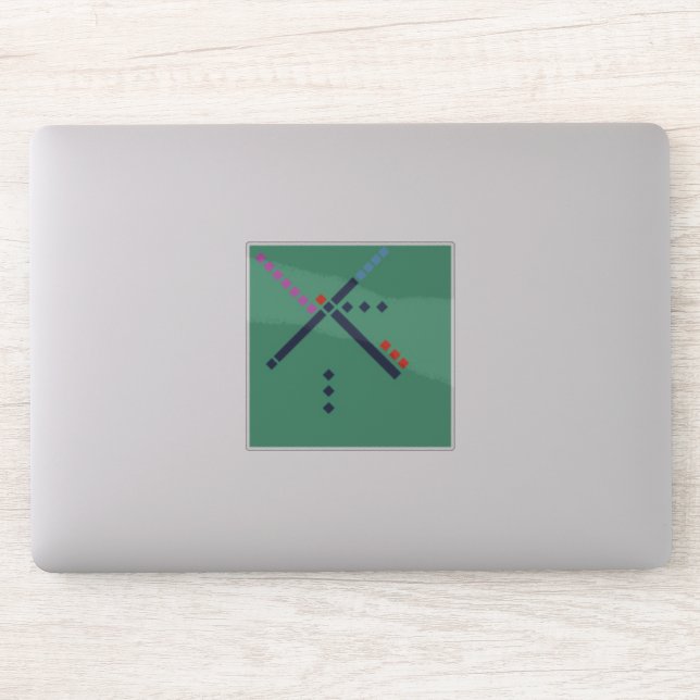 PDX Teppich (Old Style) Aufkleber (Computer)