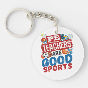 PE-Lehrer sind gute Sportgeräte und Lehrer Schlüsselanhänger