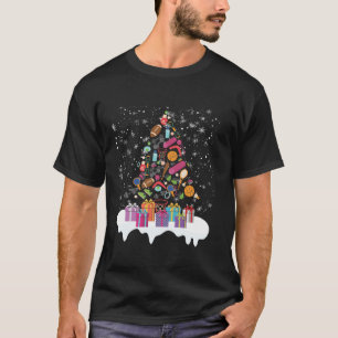 PE Lehrer Weihnachtsbaum Physikalische Bildung Wei T-Shirt