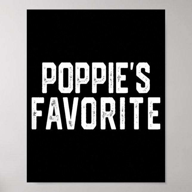 Pe’s Favorite Humor Fathers Day Grandparent Granhi Poster (Vorne)