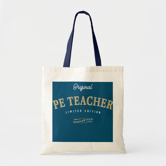 PE Teacher Funny Job Titel Beruf Geburtstag Tragetasche (Vorne)