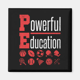 PE Teacher Gym Coach Leistungsstarke Bildung Magnet