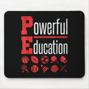 Pe Teacher Gym Physical Bildung School Motivatio Mousepad