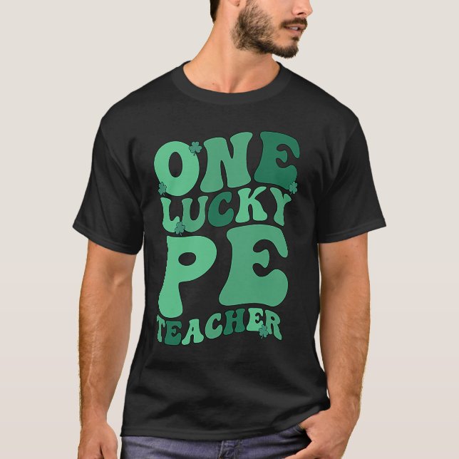 PE Teacher St Patrick's Day Physical Education Tea T-Shirt (Vorderseite)