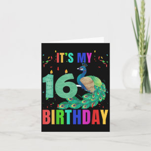 Pea 16. Geburtstag Funny Niedlich Birds Animal Lov Karte