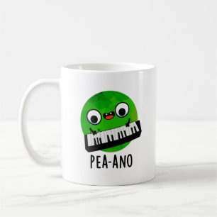 Pea-ano Funny Music Veggie Pea Pun Kaffeetasse
