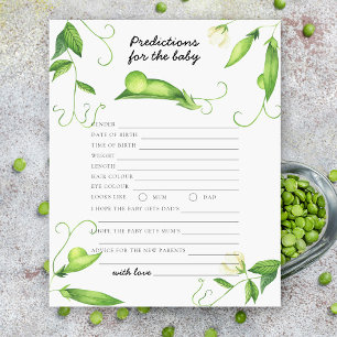 Pea Baby Dusche - Baby-Vorhersagen und Ratschläge